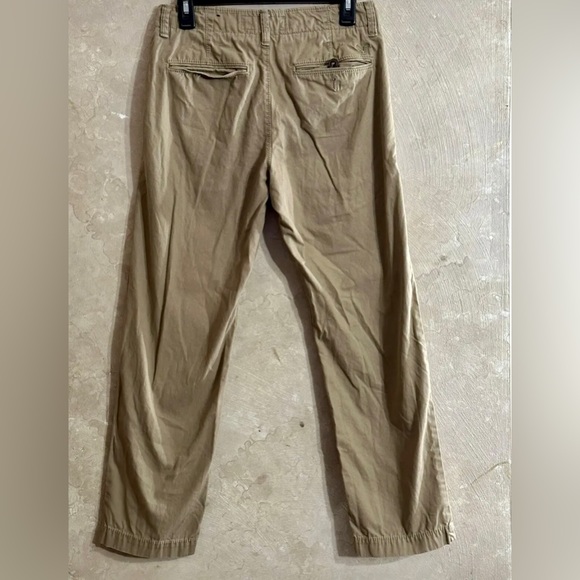 American Eagle Mens Size 28x30 Straight Tan Khaki Pants - Picture 2 of 3